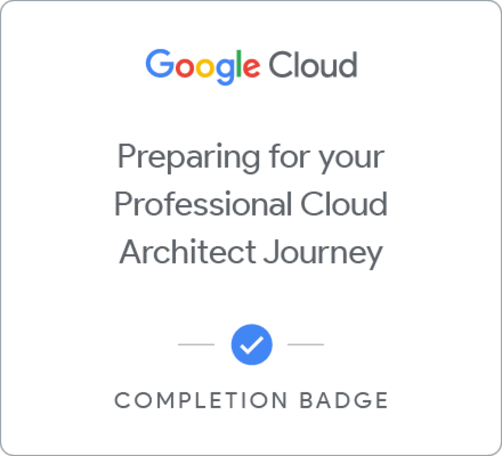 Preparing for your Professional Cloud Architect Journey