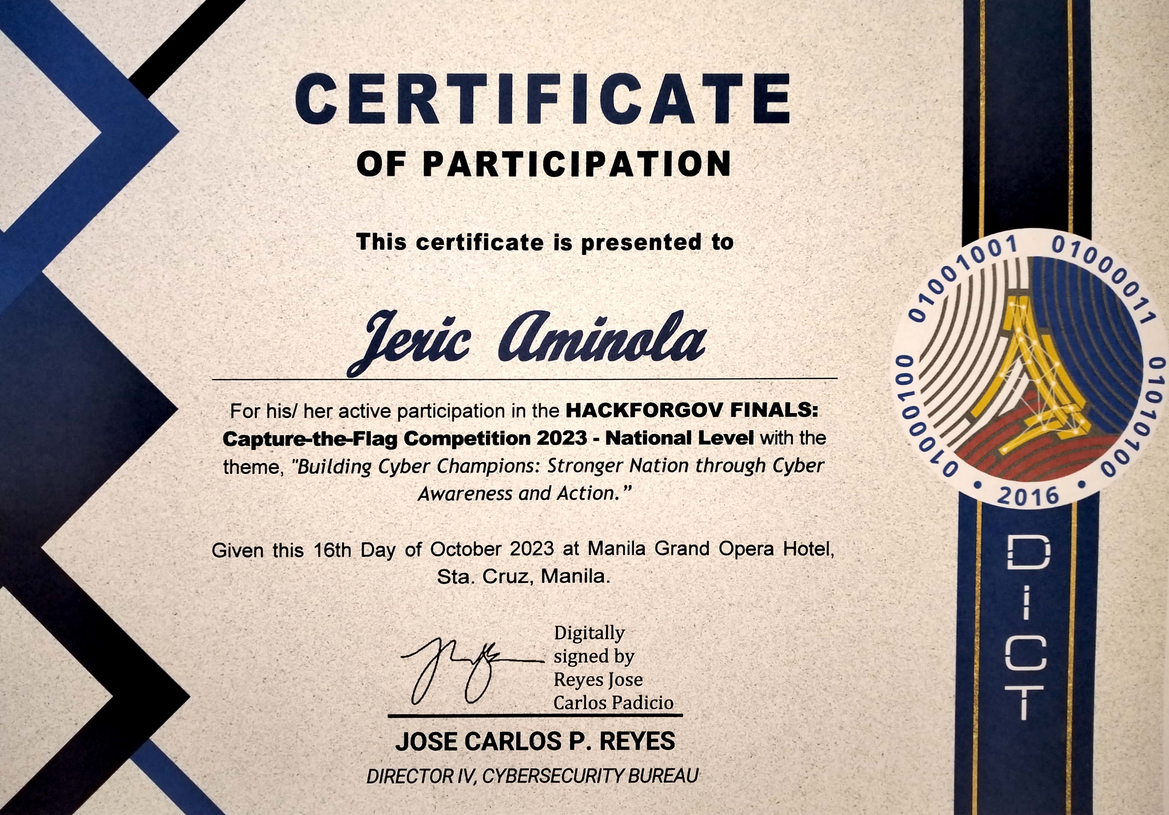 Top 12 out of 20 teams - HackForGov2 Finals Manila