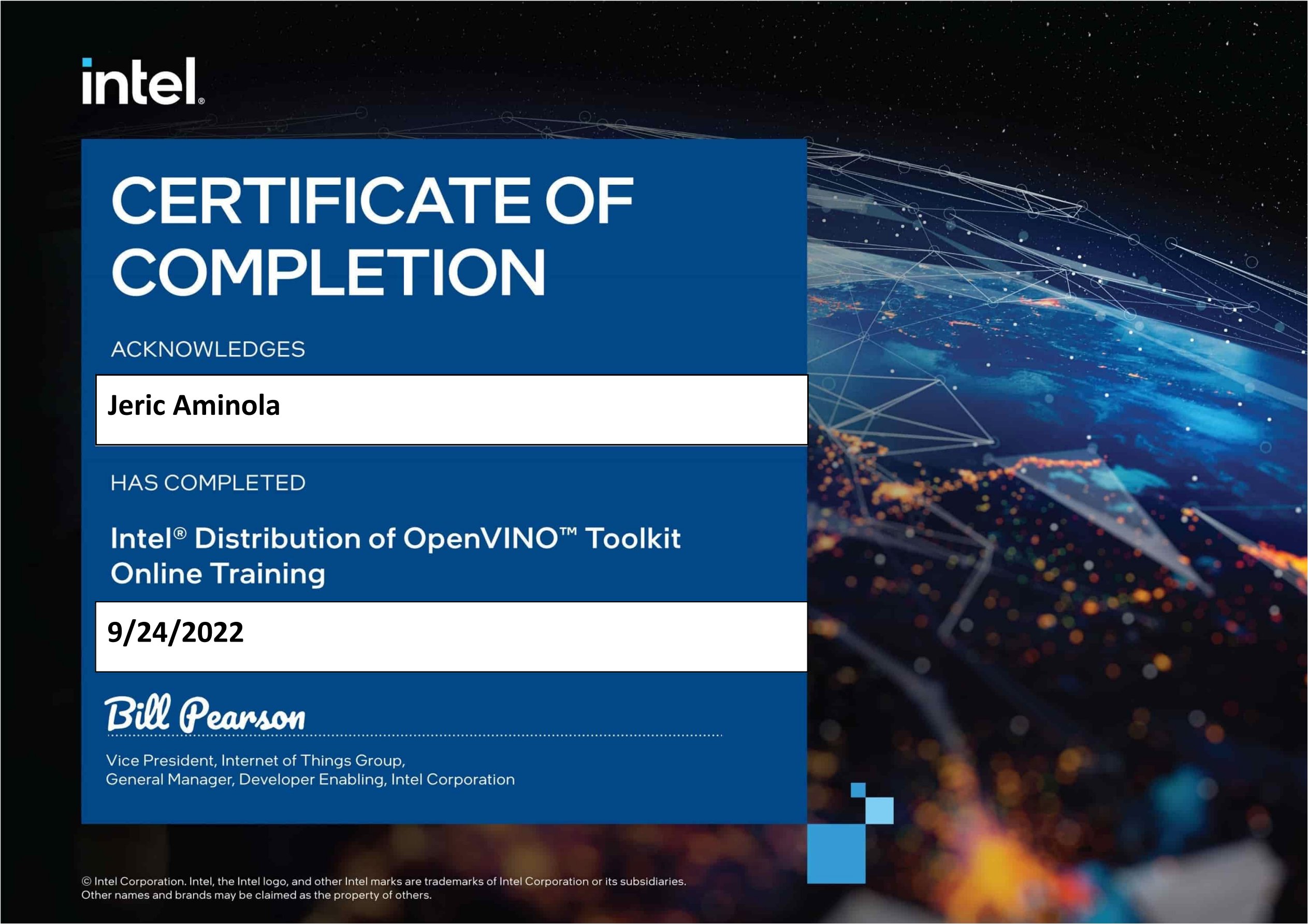 OpenVINO Toolkit Online Training