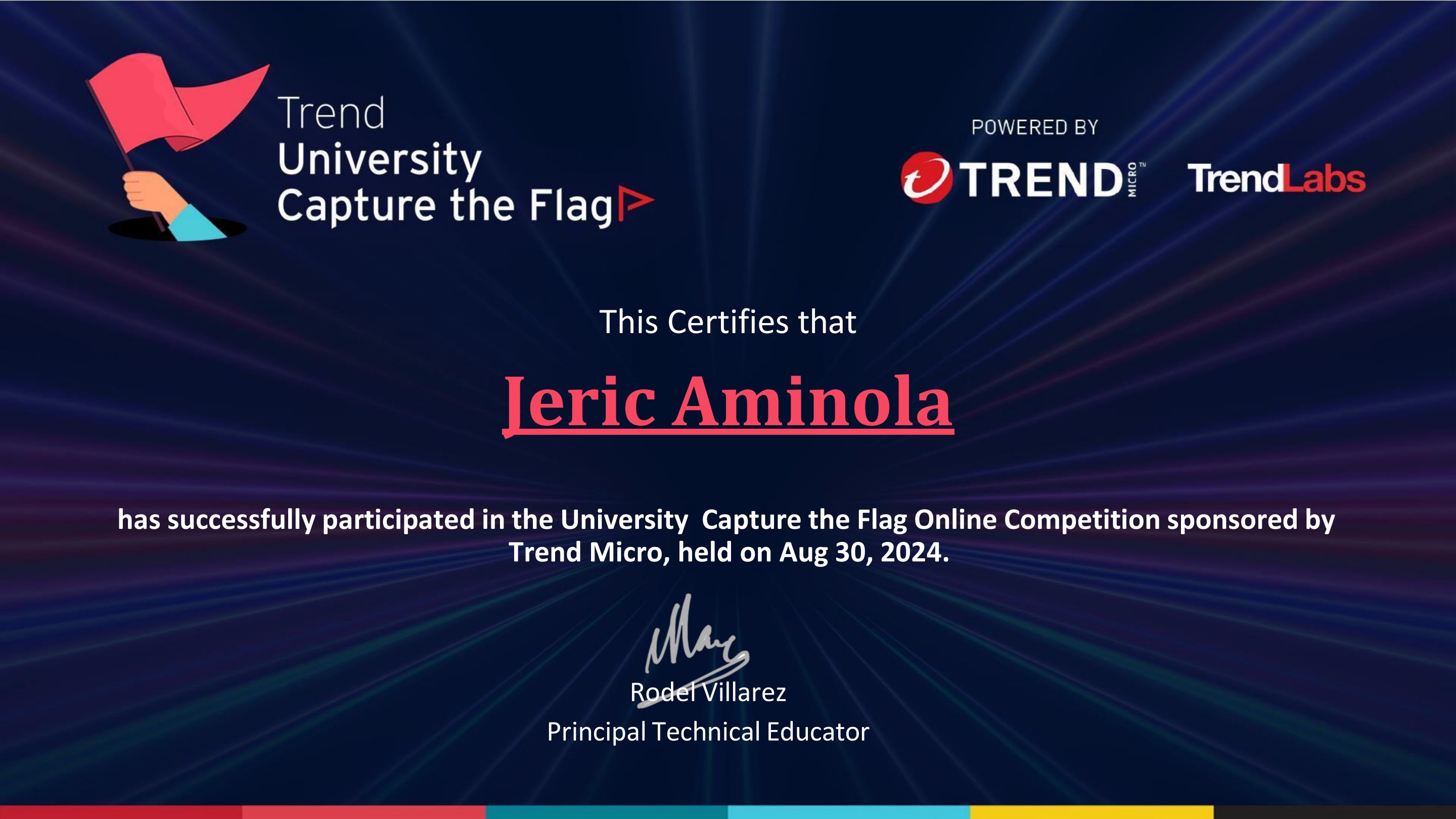 Ranked 4th out of 30 teams - University CTF Finals