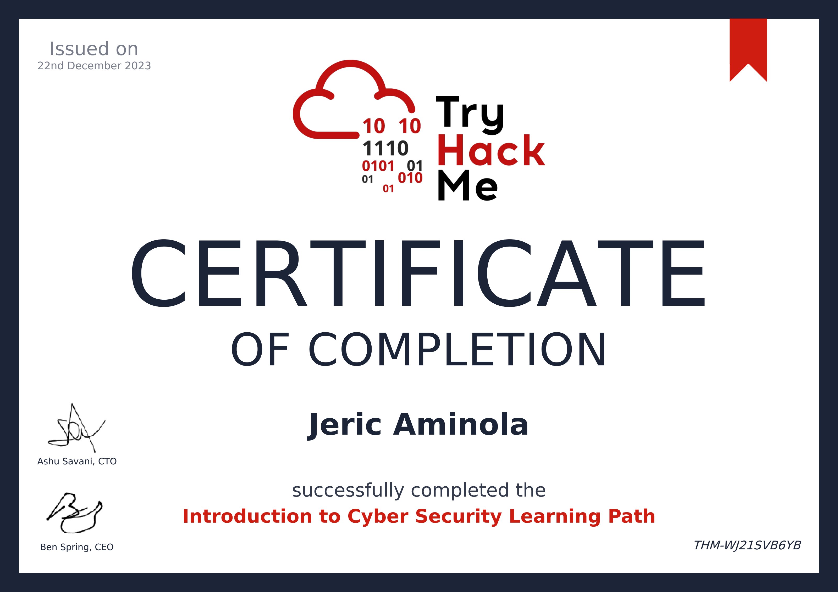 Introduction to Cyber Security Learning Path